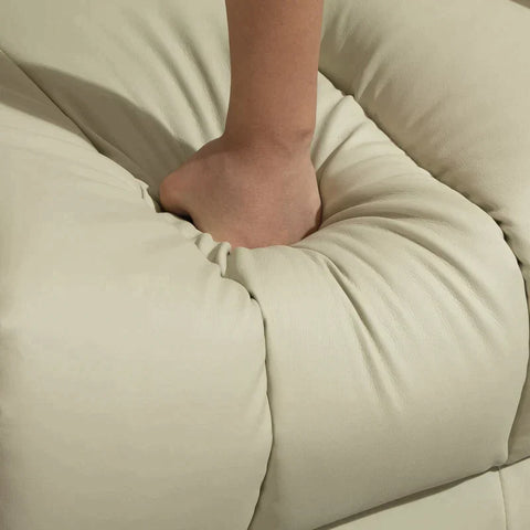 Rootz Electric Tv Chair - Tv Chair - Footrest - Footrest - Highly Stable - Imitation Leather - Beige - 96 X 93 X 103 Cm