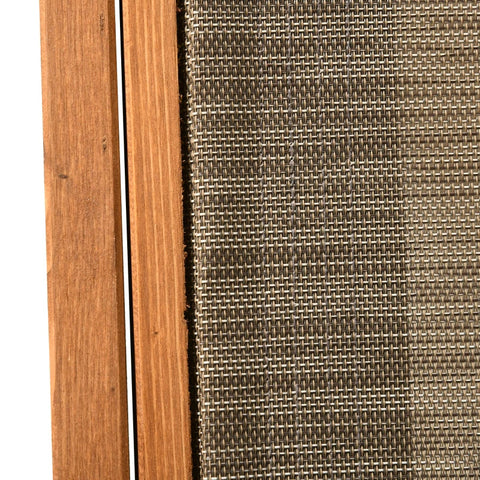 Rootz Outdoor Garden Lounger - Sun Lounger - Solid Wood - Weather Resistant - Brown + Gray - 194cm x 70cm x 32cm