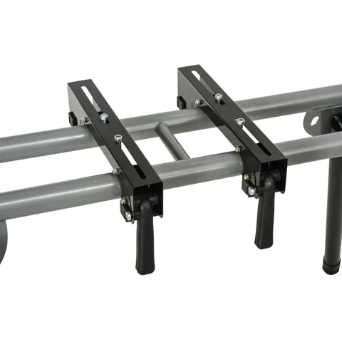 Rootz Gehrungssägenständer – Arbeitsständer – Arbeitstisch – Sägeständer – klappbar – Schwarz/Grau