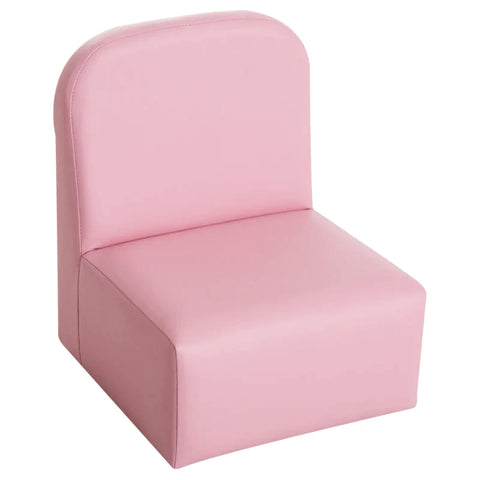 Rootz Children's Sofa - 2-in-1 Children's Sofa Table And Chair Set - Children's Armchair - Mini Sofa - Mini Armchair - Pink