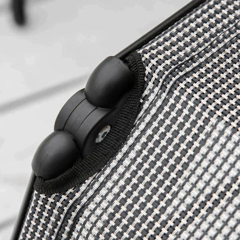 Rootz Lounger Chair - Zero Gravity Chair - Sun Lounger - Deck Chair - Garden Lounger - 9 Positions Adjustable - Weightlessness Lounger - Black/Gray - 70 x 65 x 111 cm