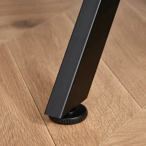 Rootz Gaming Desk - Computer Table - Metal Frame with Cup Holder - Headphone Hook - Cable Hole - Black - 108 cm x 66 cm x 77 cm