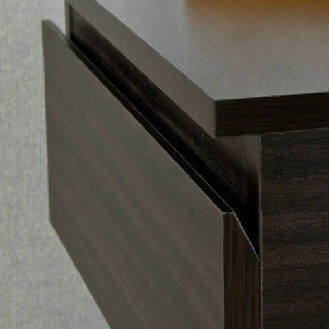 Rootz Beistelltisch, Beistelltisch, Couchtisch, Nachttisch, Bett, Sofa, Beistelltisch mit 1 Schublade und 2 Regalen