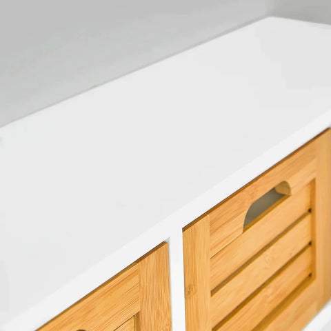 Rootz Wall Coat Rack - Wall Shelf - Wall Storage Cabinet Unit with 3 Drawers 4 Hooks