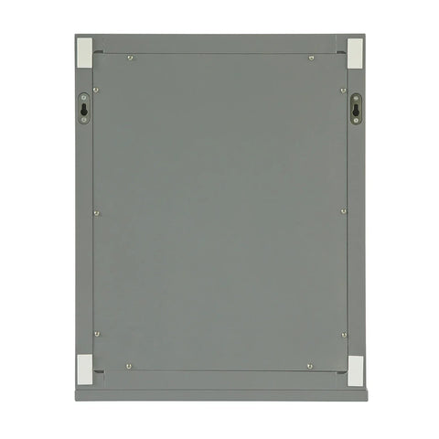 Rootz Bathroom Wall Mirror- Wall Mounted Bathroom Mirror with Storage Shelf