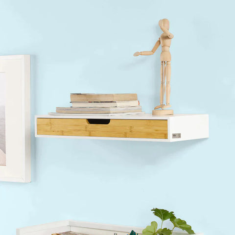 Rootz Wall Drawer - Floating Shelf with Drawer - Wall Shelf - Storage Display Shelving