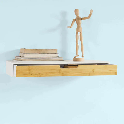 Rootz Wall Drawer - Floating Shelf with Drawer - Wall Shelf - Storage Display Shelving