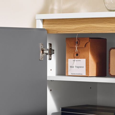 Rootz Sideboard Storage Cabinet - Cupboard - Bedroom Chest of Drawers - W97 × D34 × H80cm