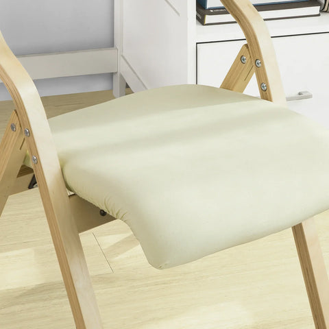 Rootz – Gepolsterter Klappstuhl aus Holz – Esszimmerstuhl – Bürostuhl – Schreibtischstuhl