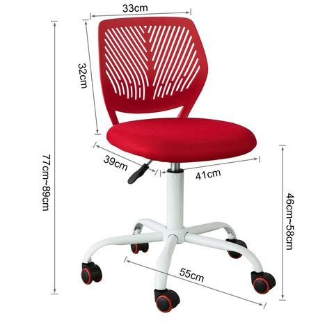 Rootz Adjustable Swivel Office Chair- Desk Chair- Study Chair