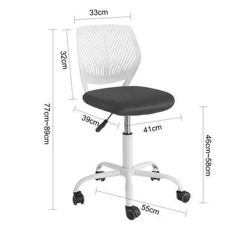 Rootz- Adjustable Swivel Office Chair Desk Chair Study Chair