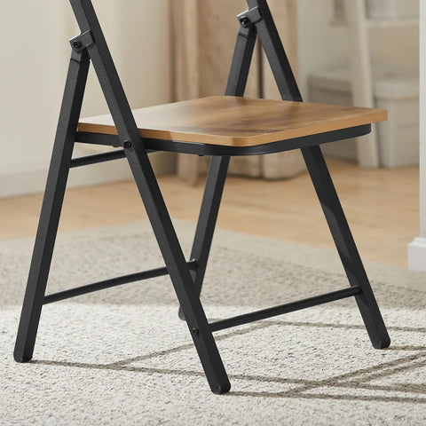 Rootz Folding Chair- Folding Kitchen- Dining Chair- Office Chair Desk Chair- Metal Frame