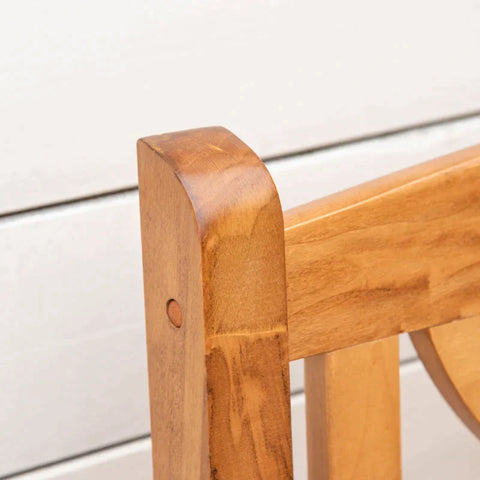 Rootz Garden Bench - Garden Bench For 2 People - Solid Wood - Natural - 123 x 61 x 89.5 cm