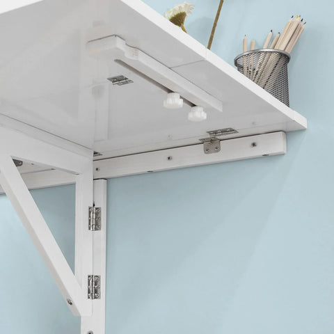Rootz Opklapbare, aan de muur gemonteerde klaptafel, keukeneettafel, houten kinderbureau