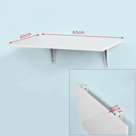 Klappbarer, an der Wand montierter Klapptisch von Rootz, Küchen- und Esstisch, Kindertisch, Computertisch