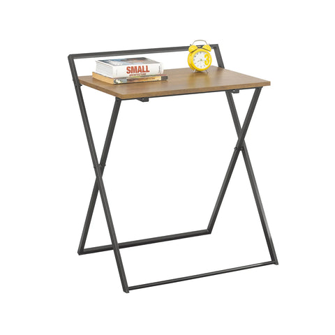 Rootz Foldable Desk Computer Desk Workstation Writing Desk Children Teenagers Desk- Folding Table Side Table Sofa Table