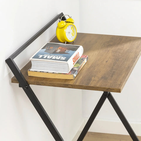 Rootz Foldable Desk Computer Desk Workstation Writing Desk Children Teenagers Desk- Folding Table Side Table Sofa Table