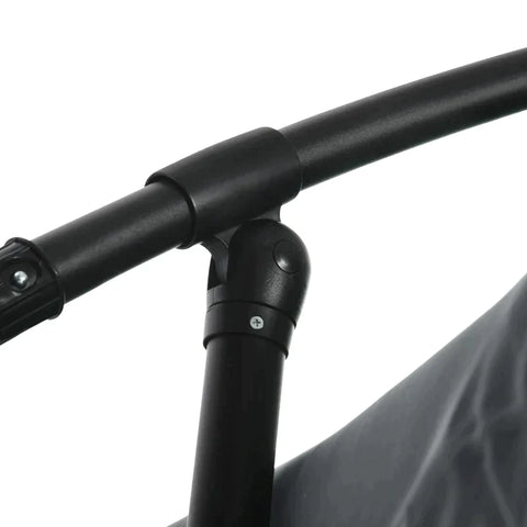 Rootz Traffic Light Umbrella - Parasol with Hand Crank and Mosquito Net - For 8 People - 360° Rotatable - Green - 2.95m x 2.95m x 2.4m