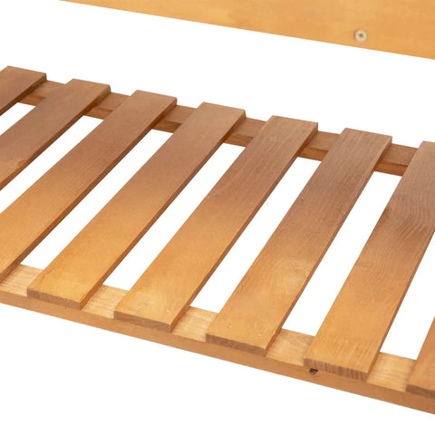 Rootz Raised Bed - Plant Table - Flower Table - Work Table - Gardening Table - Wooden Plant Table - Garden - Balcony - Brown - 105 x 40 x 135 cm