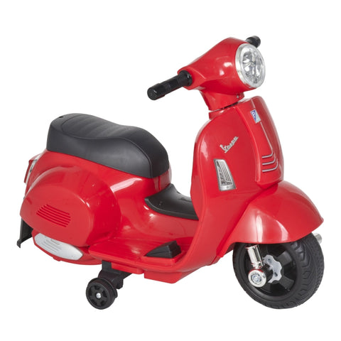 Rootz Vespa - Electric Motorcycle - Children's Motorcycle - Electric Vehicle - LED Light - Red - 66.5 x 38 x 52 cm