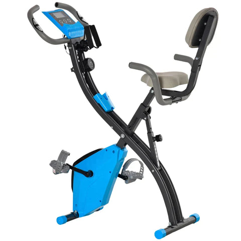 Rootz Exercise Bike - X-Bike - Exercise Bike X-Bike - Bike Trainer - LCD Display - Foldable Exercise Bike -  Blue - 97x51x115 cm