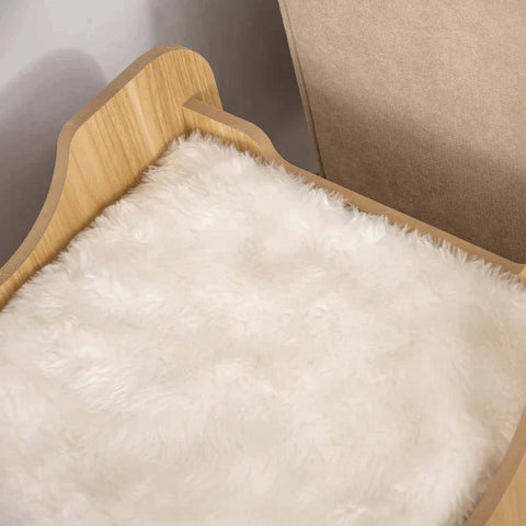 Rootz Cat Nest - 2 Tier Cat House - Cat Cave - Cat Bed Met 2 Zachte Kussens - 2 Floors Cat Shelter - Nature - 50 x 50 x 50 cm