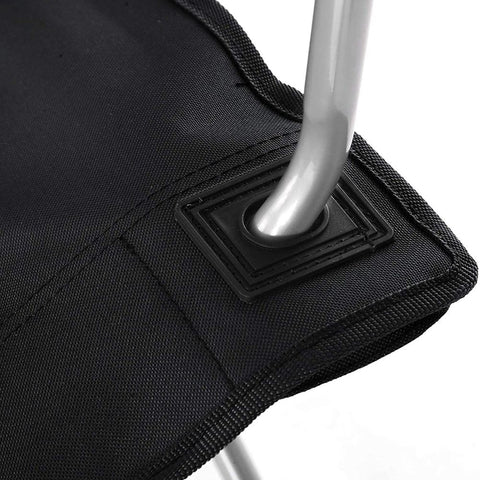 Rootz Campingstoel - Set Van 2 Campingstoelen - Draagbare Stoel - Klapstoel - Lichtgewicht Stoel - Picknickstoel - Duurzame Campingstoel - Zwart - 84 x 52 x 81 cm