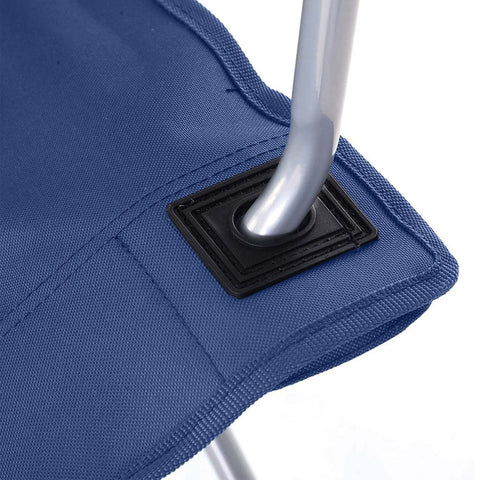 Rootz Camping Chair - Set Of 2 Camping Chairs - Portable Chair - Folding Chair - Lightweight Chair - Picnic Chair - Durable Camping Chair - Dark Blue - 84 x 52 x 81 cm