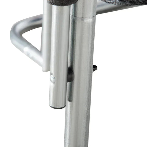 Rootz Trampoline - Garden Trampoline - Robust Jumping Mat - With Safety Net - Edge Cover Padded - Up To 100 Kg - Steel - Black/Blue - 223L x 223W x 230H cm