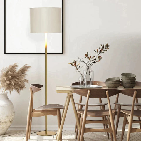 Rootz Floor Lamp - Living Room Lamp - Bedroom Lamp - Office Lamp - White - Ø40 x 160H cm