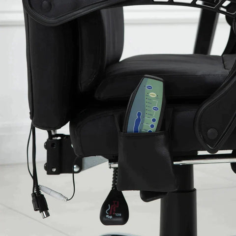 Rootz Massage Chair - Relaxing Chair - Massage Desk Chair - 7 Vibration Massage Points - Black - 67 cm x 70 cm x 120cm
