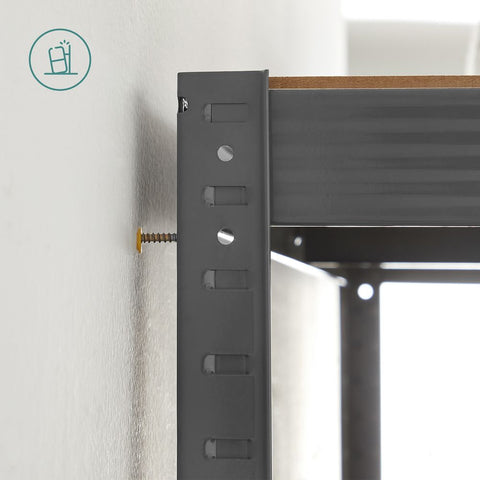 Rootz Storage Rack - 2 Cellar Shelves - Set Of 2 Cellar Shelves - Storage Shelves - Standing Shelves - With 2 Shelves - 2 Shelves Storage Rack - Grey