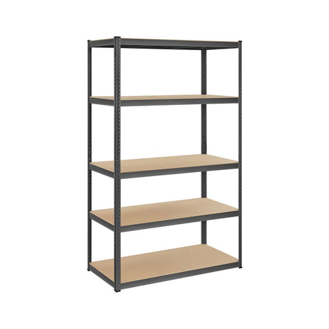 Rootz Cellar Shelf - Heavy Duty Shelf - With 5 Adjustable Shelves - Tall Storage Shelving - Utility Shelving - Gray - 60 x 120 x 200 cm