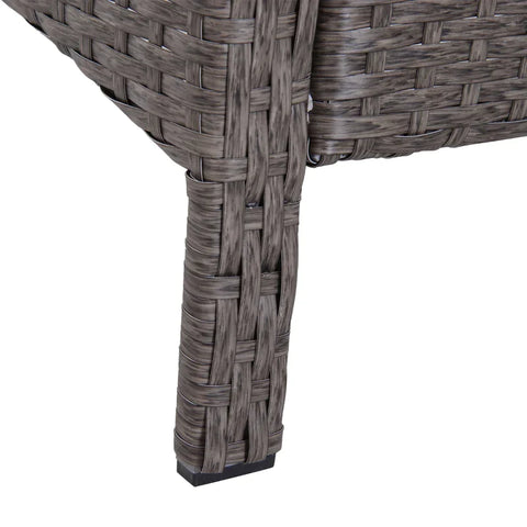 Rootz Garden Sofa Set - Garden Furniture Seating - Group Garden Set - Dark Gray