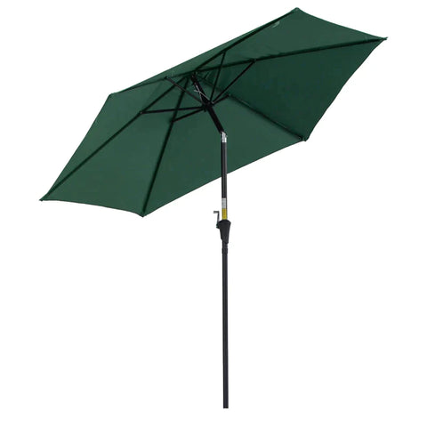 Rootz Parasol - Folding Umbrella - Garden Parasol - Garden Umbrella - Aluminum - Dark Green
