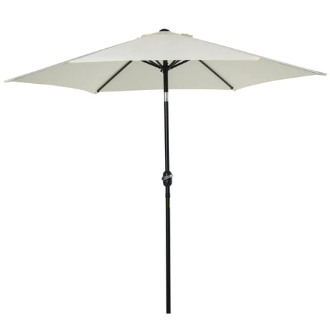 Rootz Parasol - Folding Umbrella - Garden Parasol - Garden Umbrella - Aluminum - Cream White