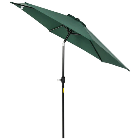 Rootz Parasol - Folding Umbrella - Garden Parasol - Garden Umbrella - Aluminum - Dark Green