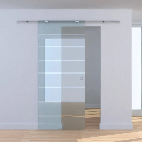 Rootz Glastür – Schiebetür – Glasschiebetür – 900 x 2050 mm