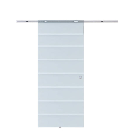 Rootz Glastür – Glasschiebetür – Schiebetür – Aluminiumlegierung – 6,6 Fuß