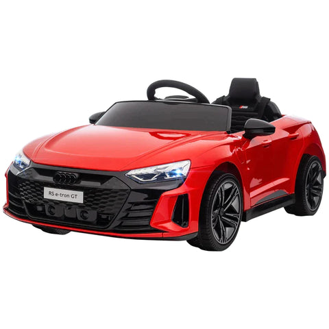 Rootz Kinderfahrzeug – Kinderauto – Elektroauto – Audi-Lizenz – mit Sicherheitsgurt – Fernbedienung – PP/Metall – Rot/Schwarz – 103 x 58 x 41 cm