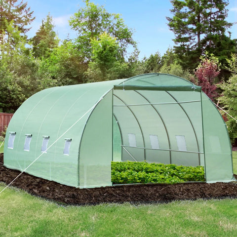 Rootz Foil Greenhouse - Tomato Greenhouse - Tunnel Cold Frame - Greenhouse - Tomato Foil Greenhouse - Green - 590 X 300 X 200 CM