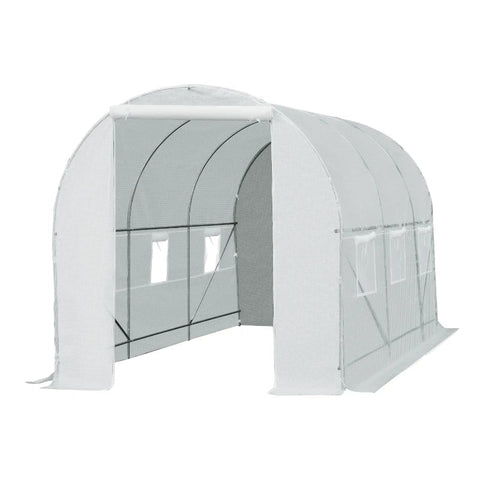 Rootz Foil Greenhouse - Greenhouse - Plant House - Walk-in Greenhouse - White - 4.5Lx2Wx2H m