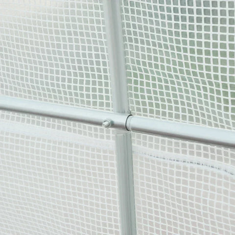 Rootz Foil Greenhouse - Greenhouse - Plant House - Walk-in Greenhouse - White - 4.5Lx2Wx2H m