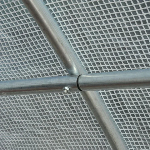 Rootz Foil Greenhouse - Polytunnel Greenhouse - Greenhouse - Plant House - Walk-in Greenhouse - Zippered Door - White - 6 X 3 X 2m