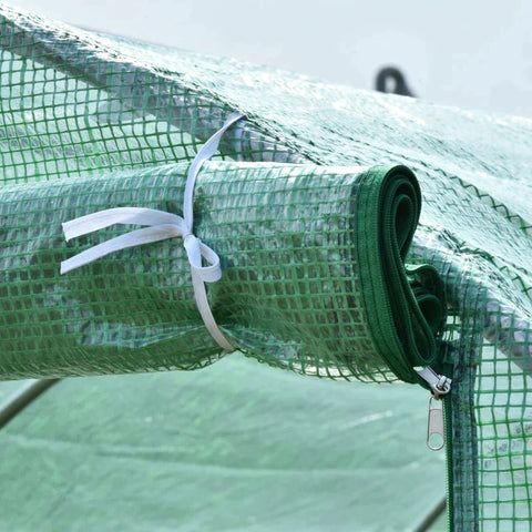 Rootz Foil Greenhouse - Tomato Greenhouse - Tunnel Cold Frame - Greenhouse - Tomato Foil Greenhouse - Green - 590 X 300 X 200 CM
