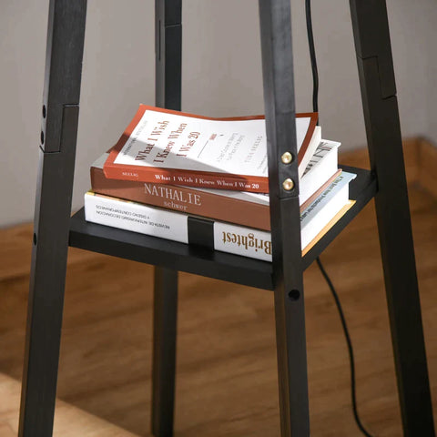 Rootz Floor Lamp - Living Room Lamp - Bedroom Lamp - Office Lamp - Gray/Black