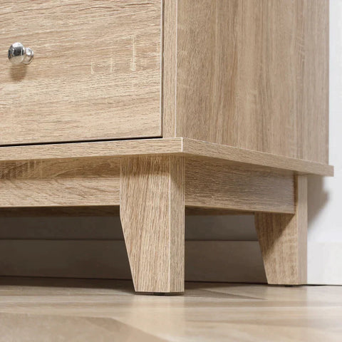 Rootz Sideboard mit Wiener Geflecht – Küchenschrank – 1 Schrank – 3 Schubladen – Natur – 110 cm x 40 cm x 76 cm