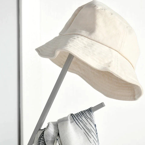 Rootz Kapstok - Kapstok - Kledingrek - 8 Haken Kapstok - Kapstok Met Plank - Staande Kapstok - Wit - 45 x 45 x 180 cm