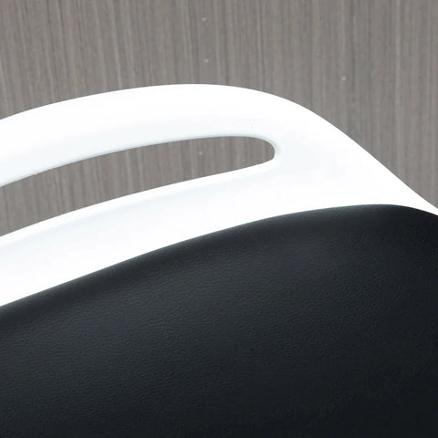 Rootz Bar Stools - Set Of 2 - Height-adjustable - Rotating - With Footrest - Steel + Faux Leather - Black - 39 x 41 x 68-88 cm