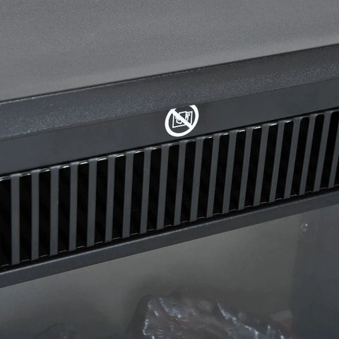 Rootz Elektrische Haard - Elektrische Haardkachel - Kachel Staande Haard - Moderne Elektrische Haard - Met Vlameffect - 600/1200W - Zwart - 34x17x31 cm